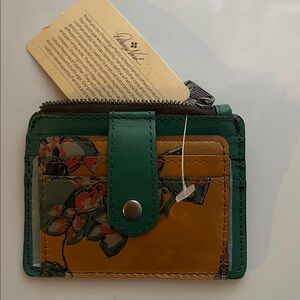 Patricia Nash Multicolor Floral Leather Card Wallet